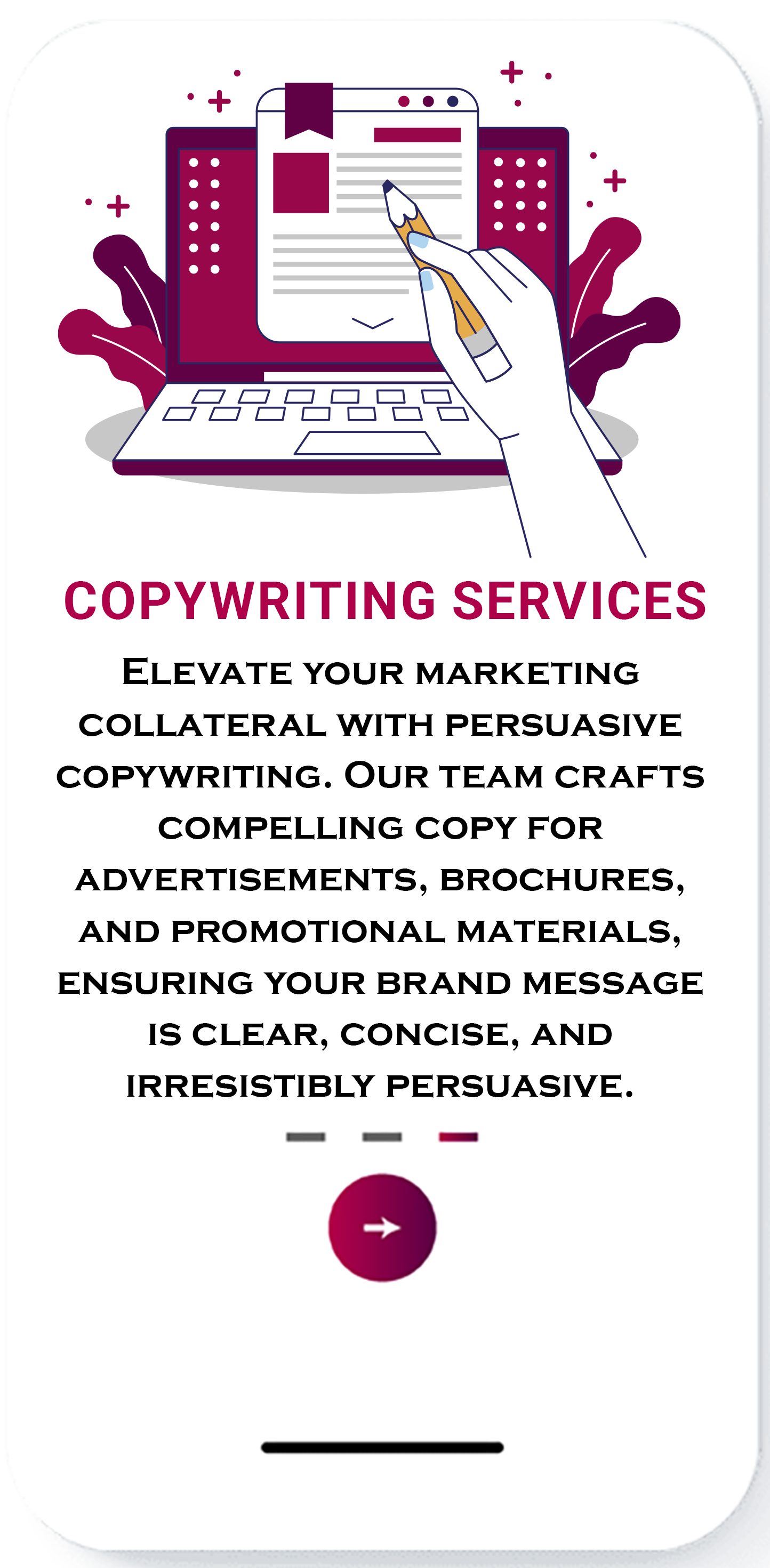  Copywriting<br> Services